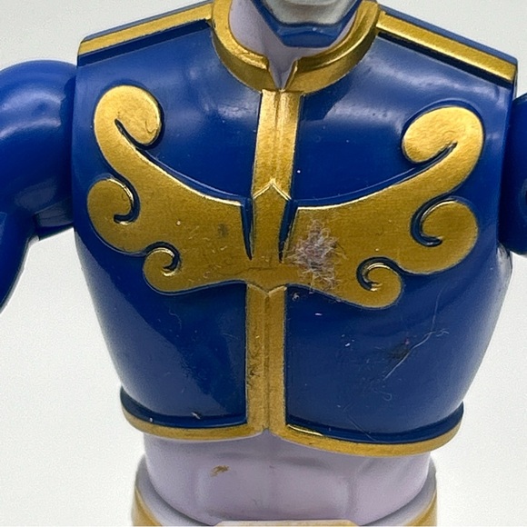 Mighty Morphin Power Rangers Megaforce Battle Blue 6" Figure 2012 Bandai Comp - Picture 4 of 12